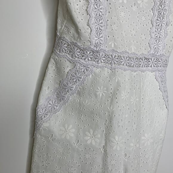 Charo Ruiz Zuma Eyelet Embroidered White Romper Womens XS New - Picture 4 of 16
